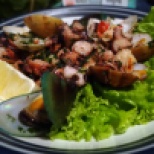 seafood salad at La Casetta